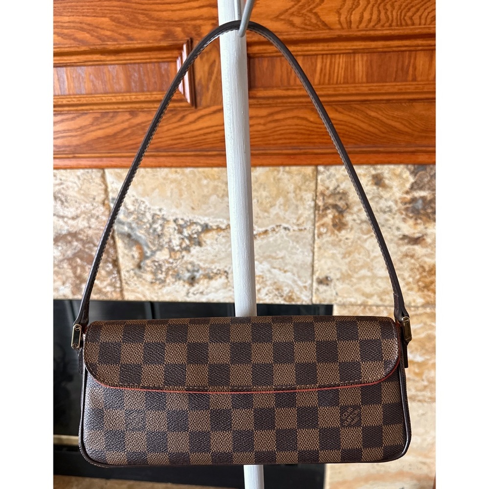 ⛔️SOLD⛔️ Authentic Louis Vuitton Damier Ebene Recoleta shoulder bag model N51299